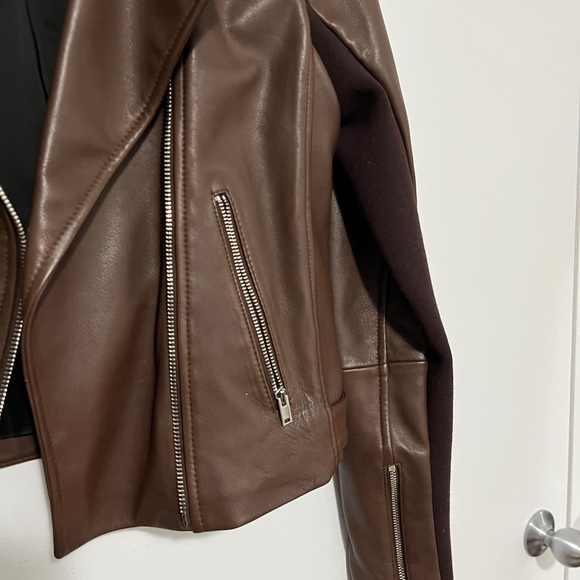 Theory New Moto Leather Jacket size Petite (0) - Picture 3 of 4